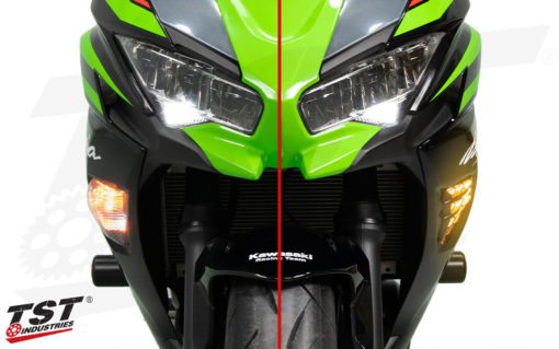 TST Nexus LED Front Flushmount Turn Signals for Kawasaki Ninja Sportbikes 7