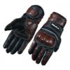 Tarmac Retro Black Brown Riding Gloves