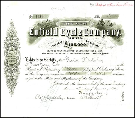 Enfield Cycle Company 1897