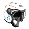 Royal Enfield AOD White Open Face Helmet