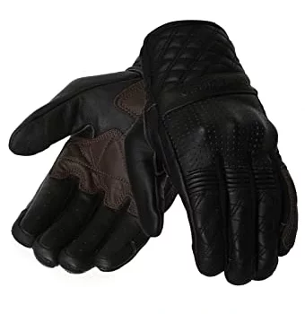 Royal Enfield Bravado Black Brown Riding Gloves