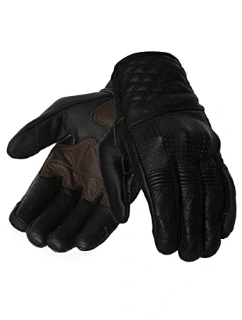 Royal Enfield Bravado Black Brown Riding Gloves