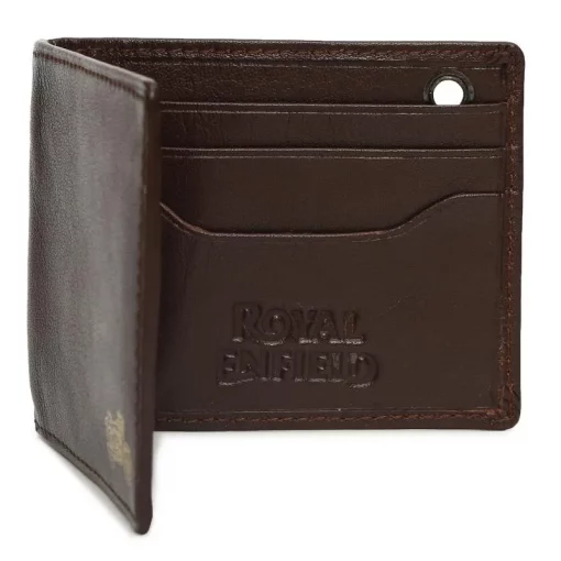 Royal Enfield Clip Brown Wallet 1