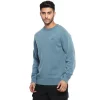 Royal Enfield Flat Knit Crew Sweater blue