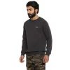 Royal Enfield Flat Knit Crew Sweater charcoal