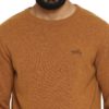 Royal Enfield Flat Knit Crew Sweater mustard 2