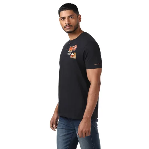Royal Enfield Henely Black T shirt 1