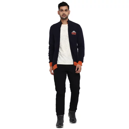 Royal Enfield Highneck FZ Sweater blue 2