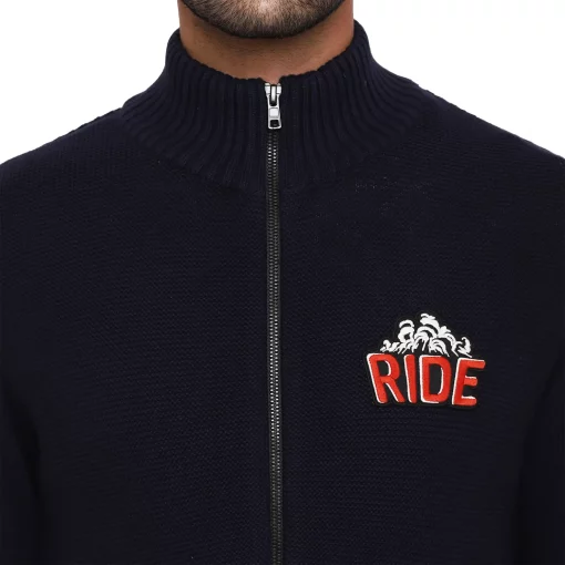 Royal Enfield Highneck FZ Sweater blue 3