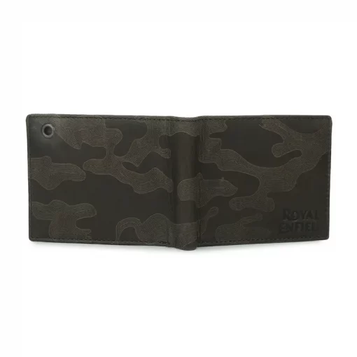 Royal Enfield Lazer Etched Camo Olive Wallet 4