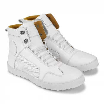 Royal Enfield Lightbourne White Riding Boots