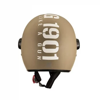 Royal Enfield MLG Copter Face Long Visior Matt Desert Storm Open Face Helmet1