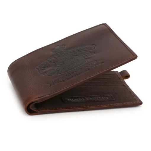 Royal Enfield MLG Embossed Brown Wallet 2