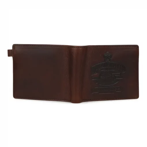 Royal Enfield MLG Embossed Brown Wallet 4