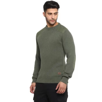 Royal Enfield Patch Sweater green