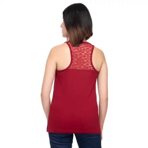 Royal Enfield Racer Back Maroon Tank Top4