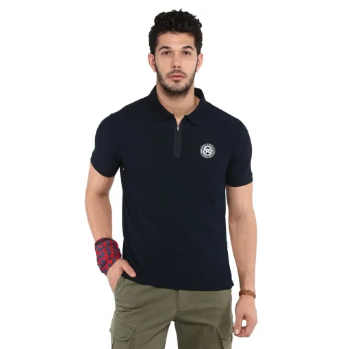 Royal Enfield Ride on Polo Navy T shirt