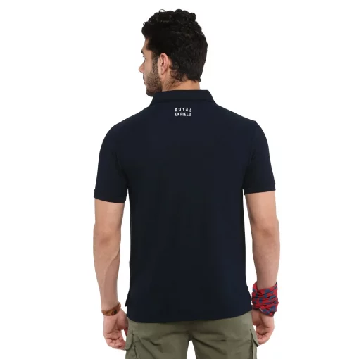 Royal Enfield Ride on Polo Navy T shirt1