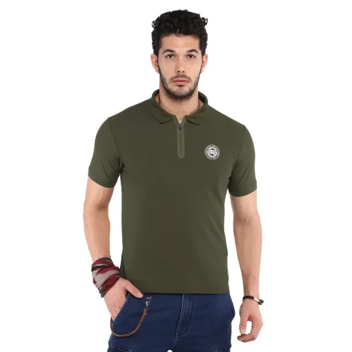 Royal Enfield Ride on Polo Olive T shirt