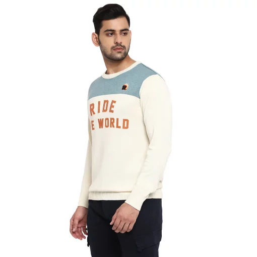 Royal Enfield Ride the World Sweater cream