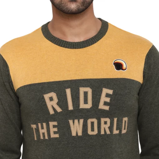 Royal Enfield Ride the World Sweater green 2