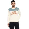 Royal Enfield Ride the World cream Sweater