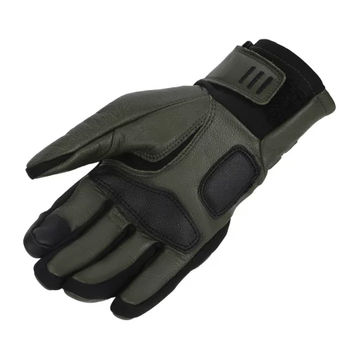 Royal Enfield X Alpinestars Greath Leather Olive Riding Gloves 3