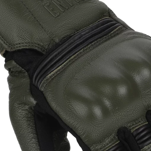 Royal Enfield X Alpinestars Greath Leather Olive Riding Gloves 7