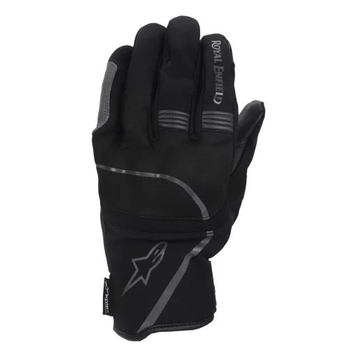 Royal Enfield X Alpinestars Syncro Drystar Black Anthracite Riding Gloves 2