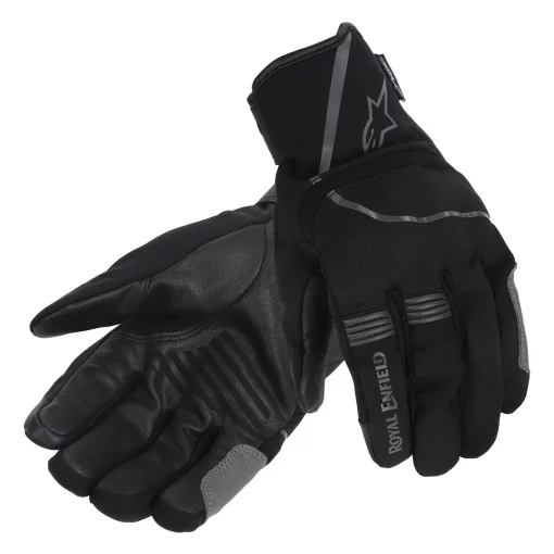 Royal Enfield X Alpinestars Syncro Drystar Black Anthracite Riding Gloves
