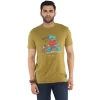 Royal Enfield X Levis Skitching Olive T shirt2