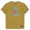 Royal Enfield X Levis Skitching Olive T shirt3