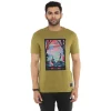 Royal Enfield X Levis Wave Hunters Olive T shirt