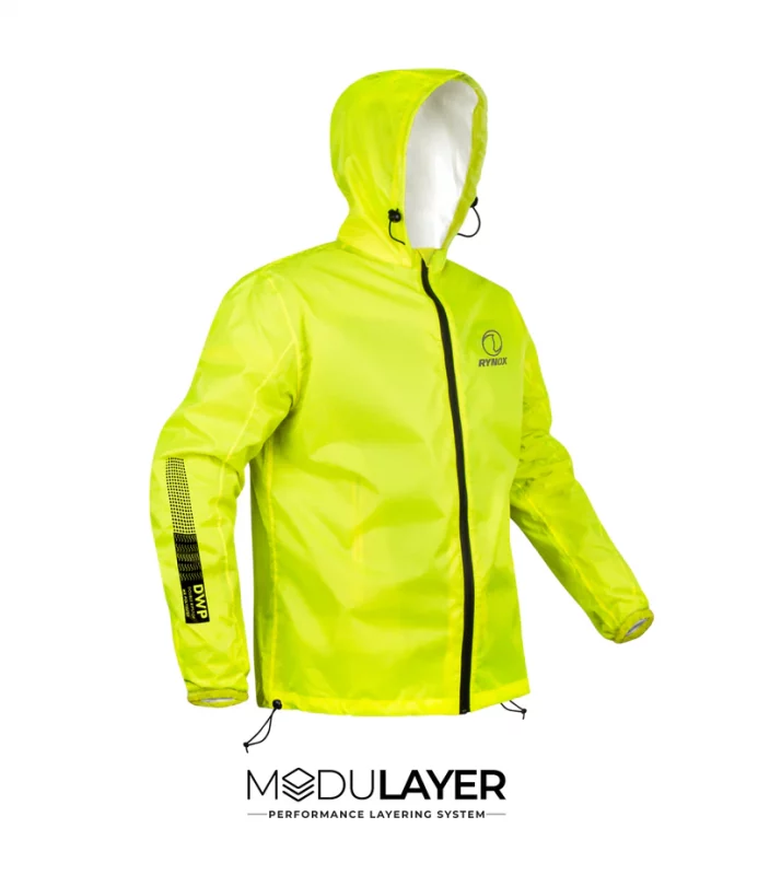 Rynox H2GO Pro Fluorescent Green Rain Jacket