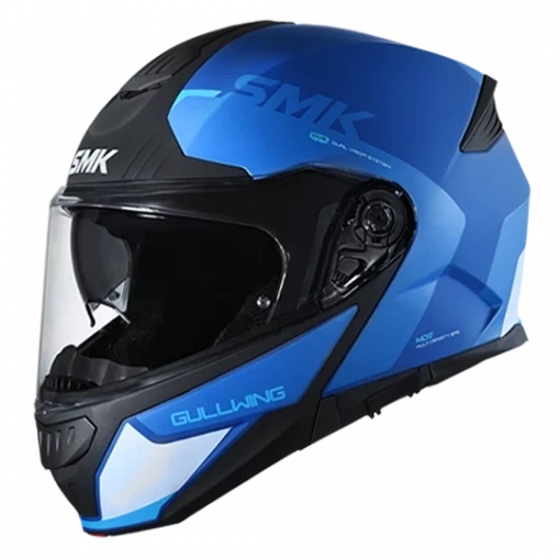 SMK Gullwing Kresto Gloss Blue White GL551 Helmet