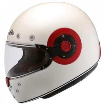 SMK Retro Gloss White GL130 Helmet