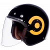 SMK Retro Jet Gloss Black GL240 Helmet