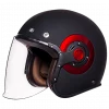 SMK Retro Jet Matt Black MA230 Helmet