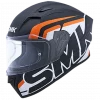 SMK Stellar Stage Gloss Black Orange White GL217 Helmet