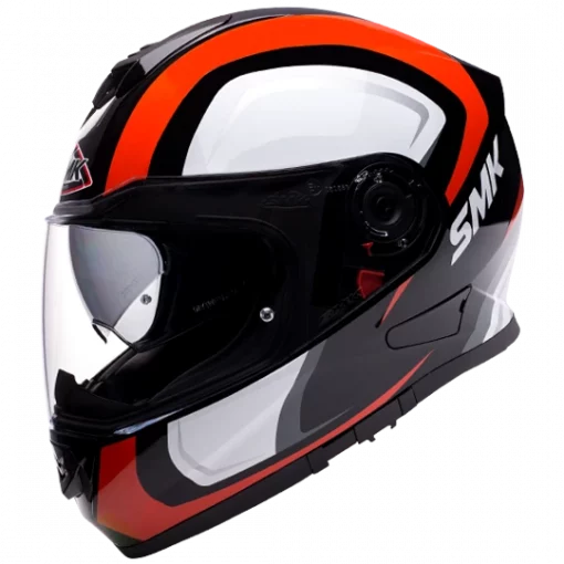 SMK Twister Twilight Gloss Black White Red GL231 Helmet