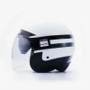 Blauer HT POD Stripes Gloss White Black Titanium Helmet 1 1