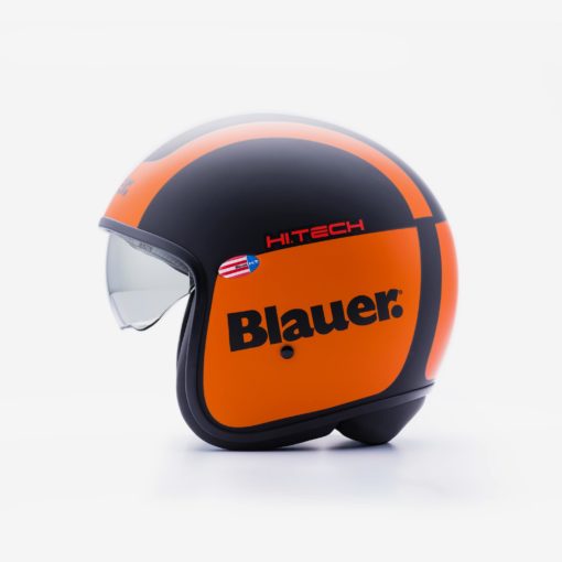 Blauer HT Pilot 1.1 G Graphic Black Matt Orange Helmet 1