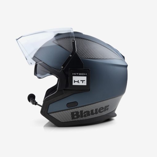 Blauer HT Solo BTR Blue Carbon Matt Black Helmet 1 11zon