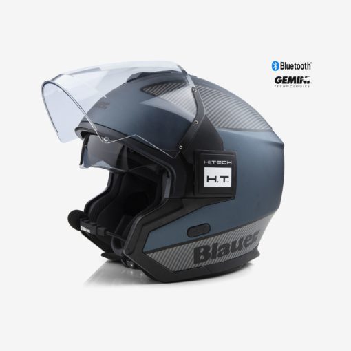 Blauer HT Solo BTR Blue Carbon Matt Black Helmet 11zon