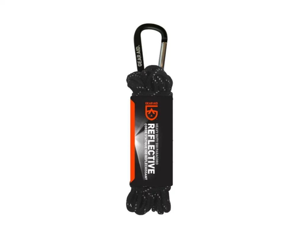 Gear Aid 550 Paracord Black Reflective 9m