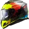 LS2 FF800 Storm Drop Black Yellow Red Helmet 2