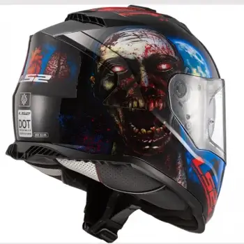 LS2 FF800 Storm Heart Brain Black Glow Helmet 2