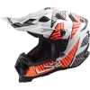 LS2 MX700 Subverter Astro Gloss Black White Orange Helmet 3