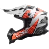 LS2 MX700 Subverter Astro Gloss Black White Orange Helmet 4