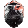 LS2 MX700 Subverter Astro Gloss Black White Orange Helmet 5